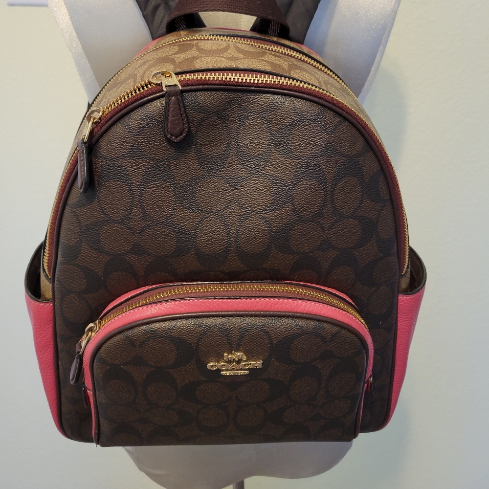 Coach Court Backpack Pink